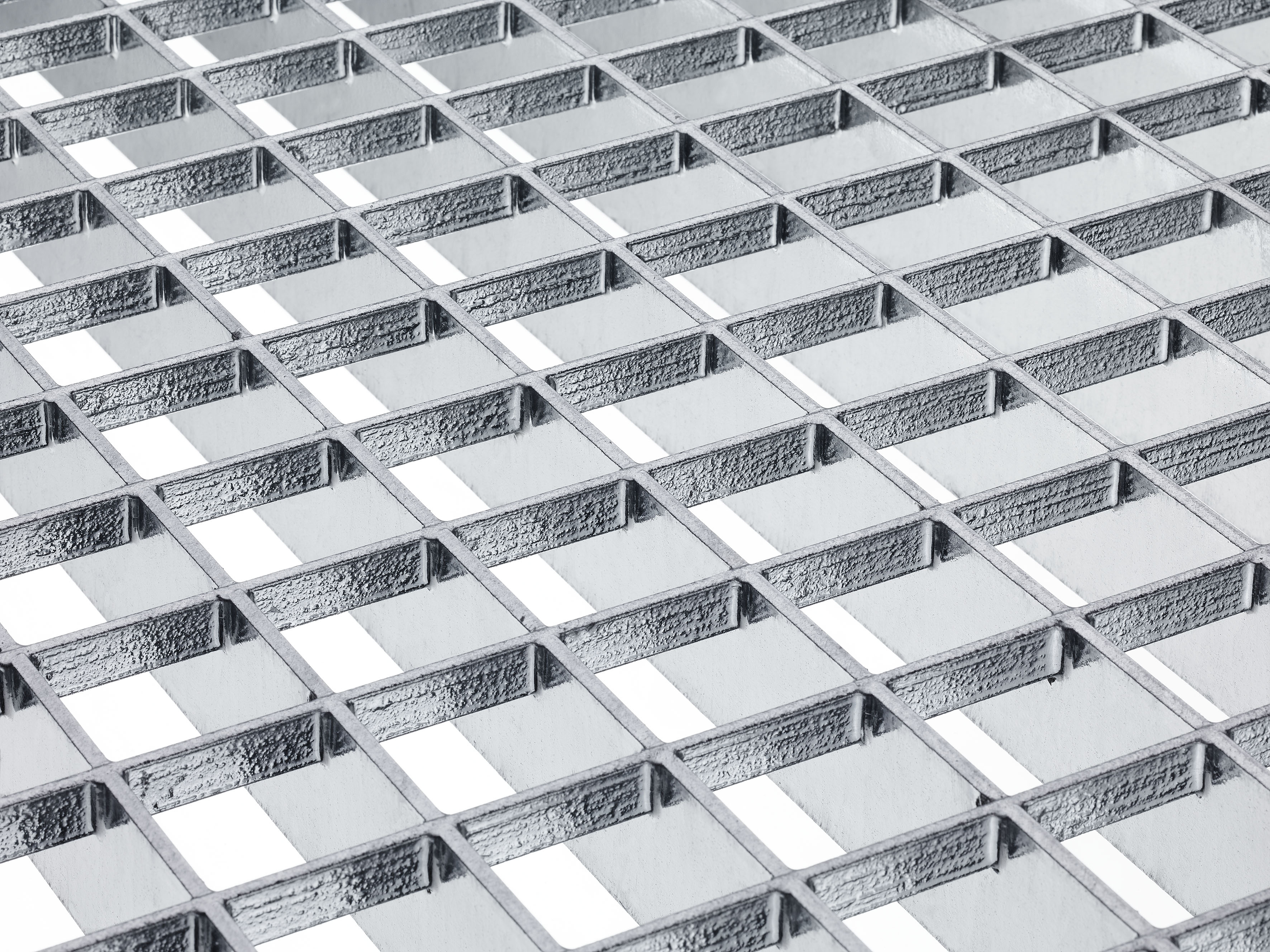 Illustration of pressure locked grating with cross bar and bearing bar