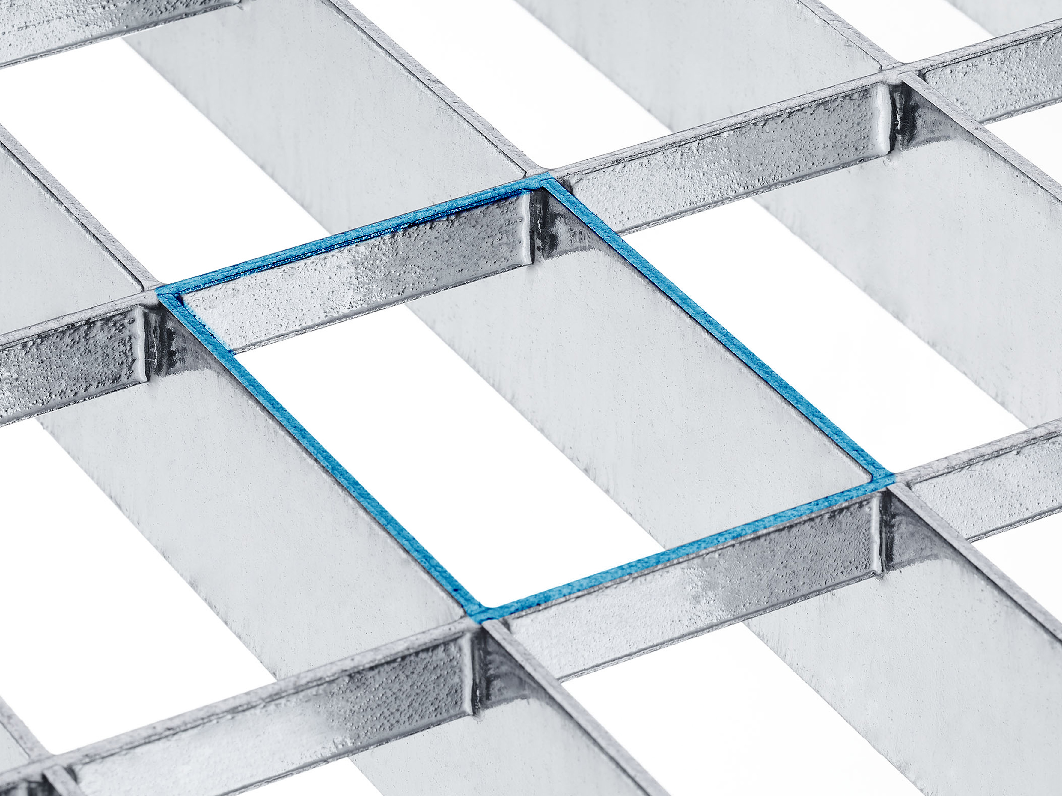Illustration of mesh size on a grating