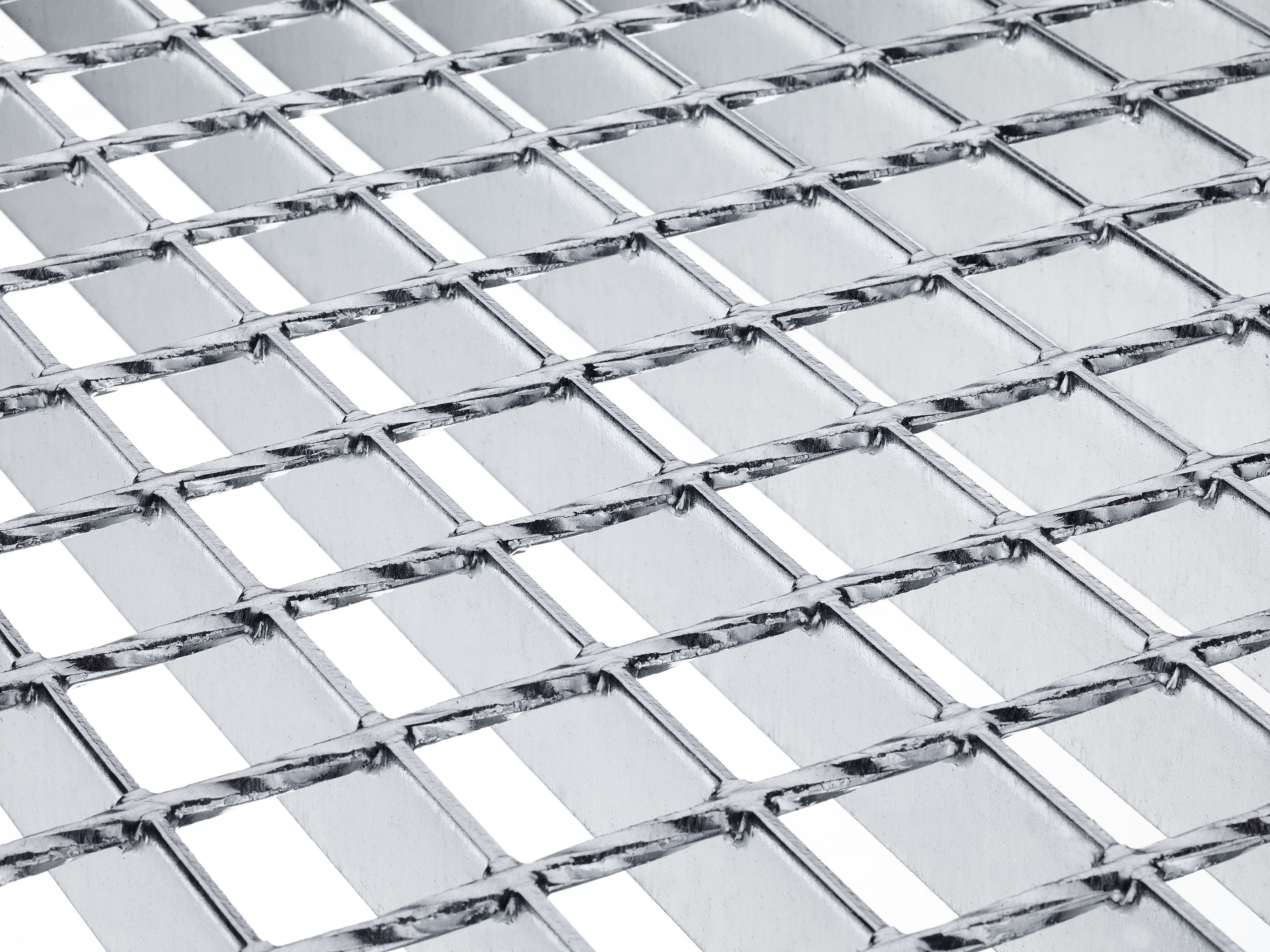 Illustration of forge welded grating with cross bar and bearing bar
