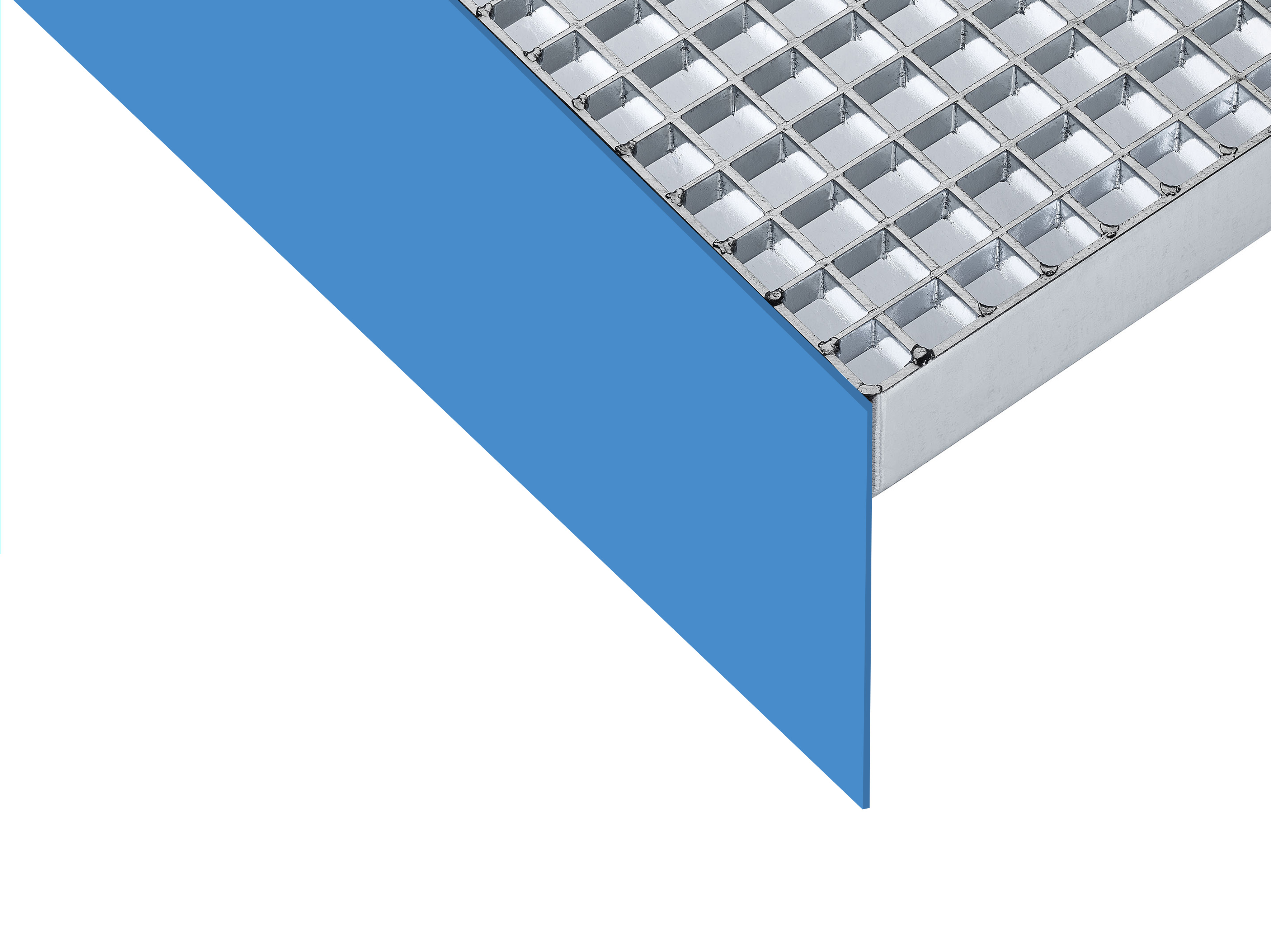 Illustration of downward edge bar or kick plate