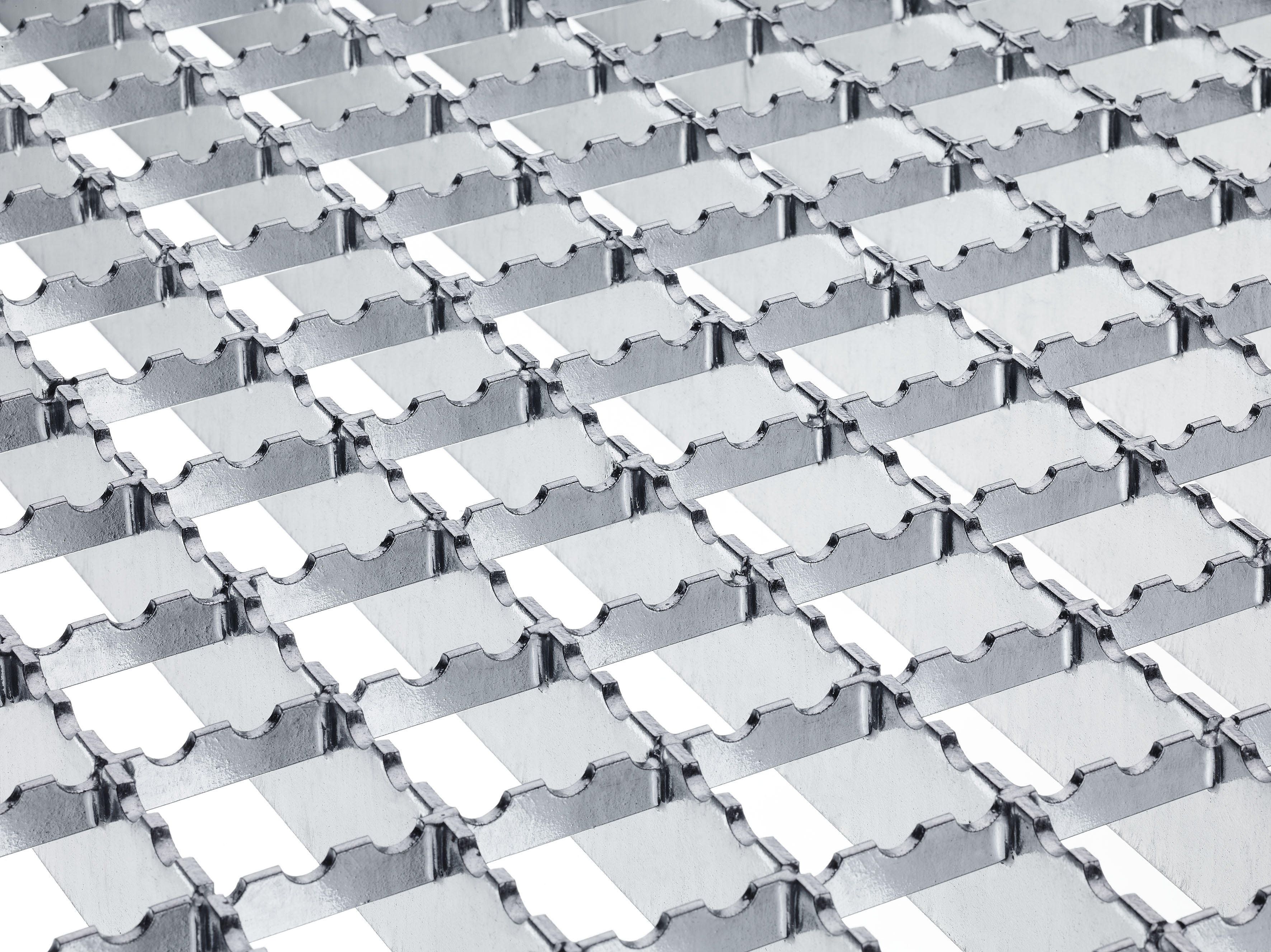 Illustration of slip-resistant surface on grating